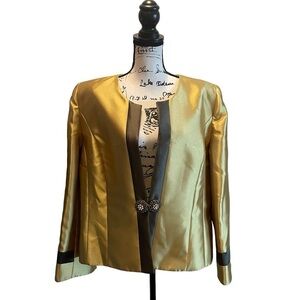 Lily & Taylor Church Suit Blazer Jacket Chartreuse green Olive kiwi Size 18 NWT
